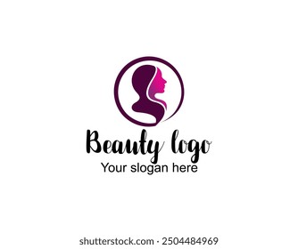 Illustration of women hair style icon logo vector template