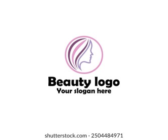 Illustration of women hair style icon logo vector template