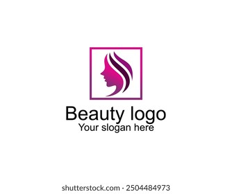 Illustration of women hair style icon logo vector template