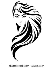 Woman Head On White Background Stock Vector (Royalty Free) 1530449621 ...