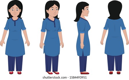 Illustration of Women standing modal sheet