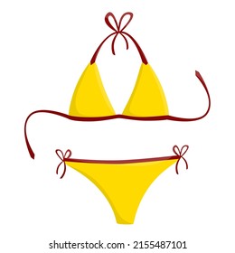 3,616 Woman yellow bikini Stock Illustrations, Images & Vectors ...