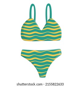 Illustration Womens Colorful Swimsuit Single Icon Stock Vector Royalty Free