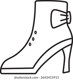 An illustration of women's high-heeled shoes