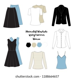 Basic Wardrobe Of A Woman Images Stock Photos Vectors