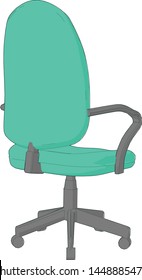 Illustration of a wonderful office chair perspective angle 8
