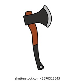 Illustration of a Wooden Axe Icon