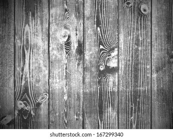 Illustration of Wooden Background in Black and White