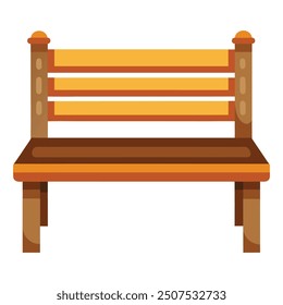 Illustration of Wooden Entryway Bench 