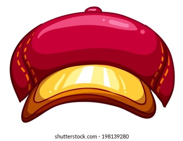 Illustration of a woodman's hat on a white background