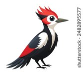 illustration of a Woodpecker animal