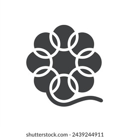 illustration of wool, wool icon, vector art.