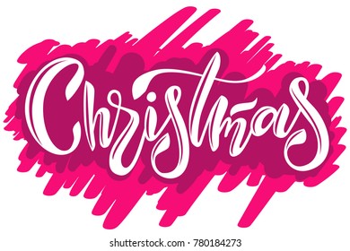The illustration of word "Christmas"