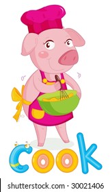 illustration for the word cook