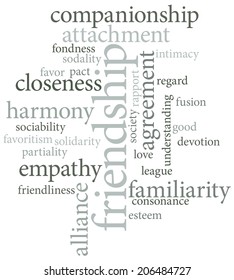 Illustration of the word innovation in word clouds isolated on white background