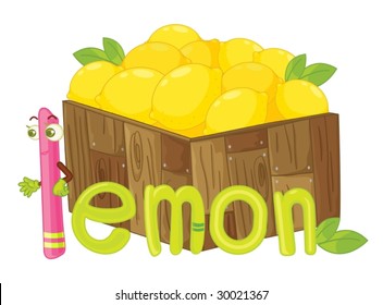 illustration for the word lemon