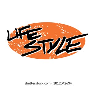illustration with the word lifestyle