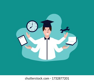 

illustration of work arrangements in business