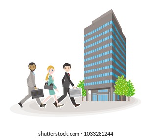 Illustration of work associates