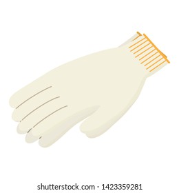 illustration of work gloves icon.