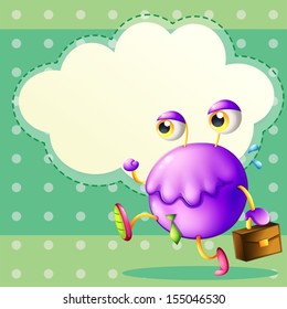 Illustration of a working monster with an empty callout