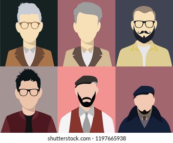 illustration of working people characters of flat people design.
