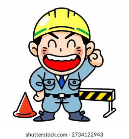 illustration workingman work safety drawing vector