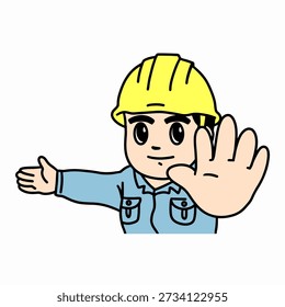 illustration workingman work safety drawing vector