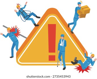 Illustration of a work-related accident