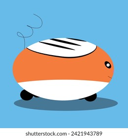 illustration of works cat on a white background