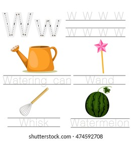 Illustration of Worksheet for children w font