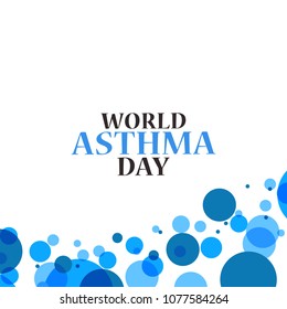 Illustration Of World Asthma Day Poster Or Banner Background.