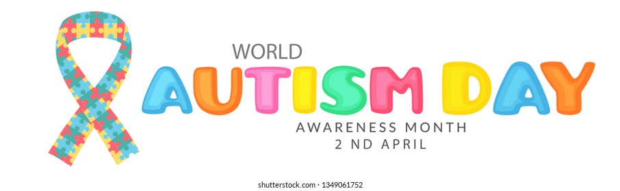 
Illustration Of World Autism Day Background.
