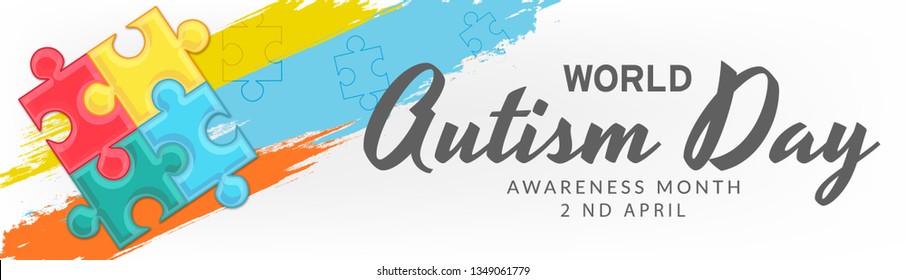 
Illustration Of World Autism Day Background.