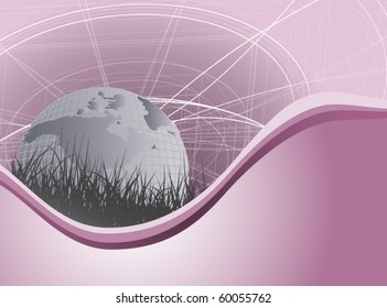 Illustration of world background