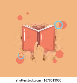 Illustration world book day Vektorillustration eps10