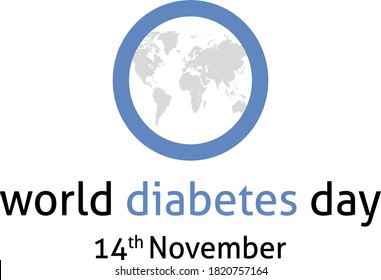 Illustration of world diabetes day 14th November