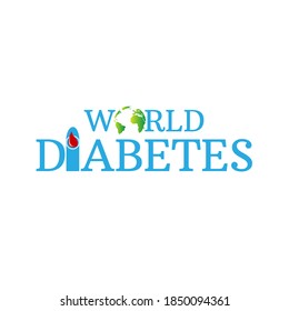 Illustration Of World Diabetes Day. 