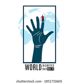 Illustration Of World Diabetes Day.