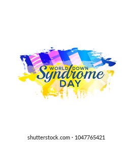 Illustration Of World Down Syndrome Day.