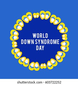 Illustration Of World Down Syndrome Day.