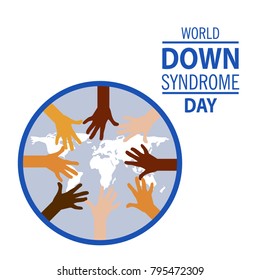 Illustration Of World Down Syndrome Day.