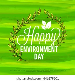 Illustration Of World Environment Day.