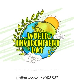 Illustration Of World Environment Day.