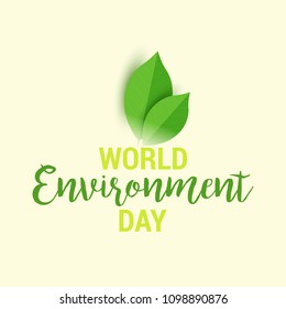 Illustration Of World environment Day Background.