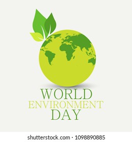 Illustration Of World environment Day Background.