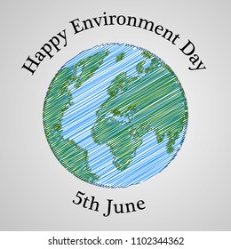 Illustration of World Environment Day background