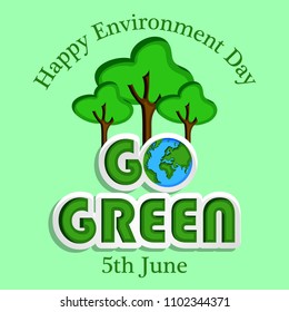 Illustration of World Environment Day background