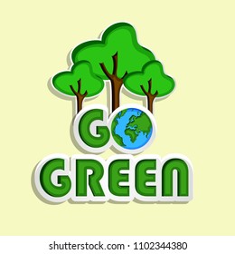 Illustration of World Environment Day background