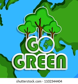 Illustration of World Environment Day background